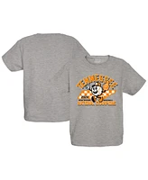 Blue 84 Big Boys and Girls Gray Tennessee Volunteers 2024 Ncaa Men's Baseball College World Series Champions Mascot T-Shirt