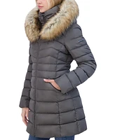 Laundry By Shelli Segal Women's Faux-Fur-Trim Hooded Puffer Coat