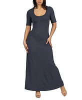 24seven Comfort Apparel Women's Casual Maxi Dress