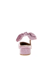 BCBGeneration Women's Torna Velvet Slingback Block Heel Pumps