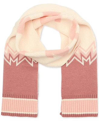 Hunter Women's Fair Isle Ribbed-Trim Scarf