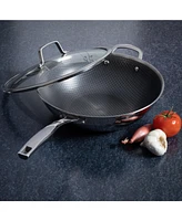 Kenmore Elite Luke Triply Hybrid Stainless Steel Wok W/Lid