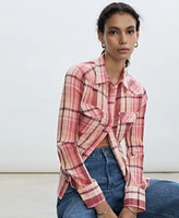 Mango Women's Check Cotton Shirt