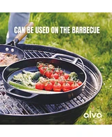 Alva Nori Ceramic Coated Cast Iron Grill Pan