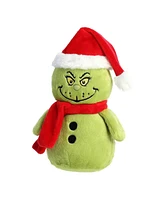 Aurora Small Grinch Snowman Dr. Seuss Whimsical Plush Toy Green 8"