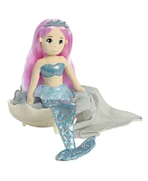 Aurora Large Crystal Sea Sparkles Enchanting Plush Toy Blue 18"