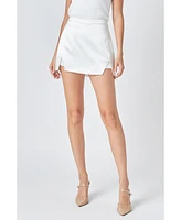 endless rose Women's Double Slit Skort