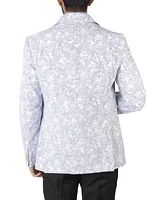 Tailorbyrd Men's Unlined Floral Printed Seersucker Sport Coat