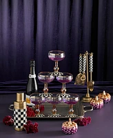 Mackenzie-Childs Courtly Check Coupe Glass