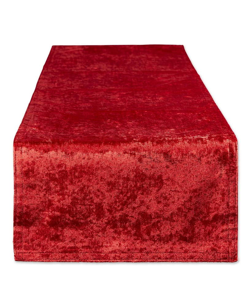 Design Imports Velvet Table Runner, 14"x108 "