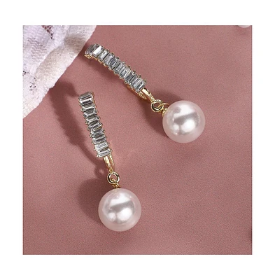 Sohi Women's Snowball Drop Earrings