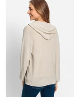 Olsen Women's Long Sleeve Sweater Hoodie