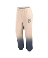 Fanatics Women's Tan/Navy New York Yankees Luxe Ombre Lounge Pants