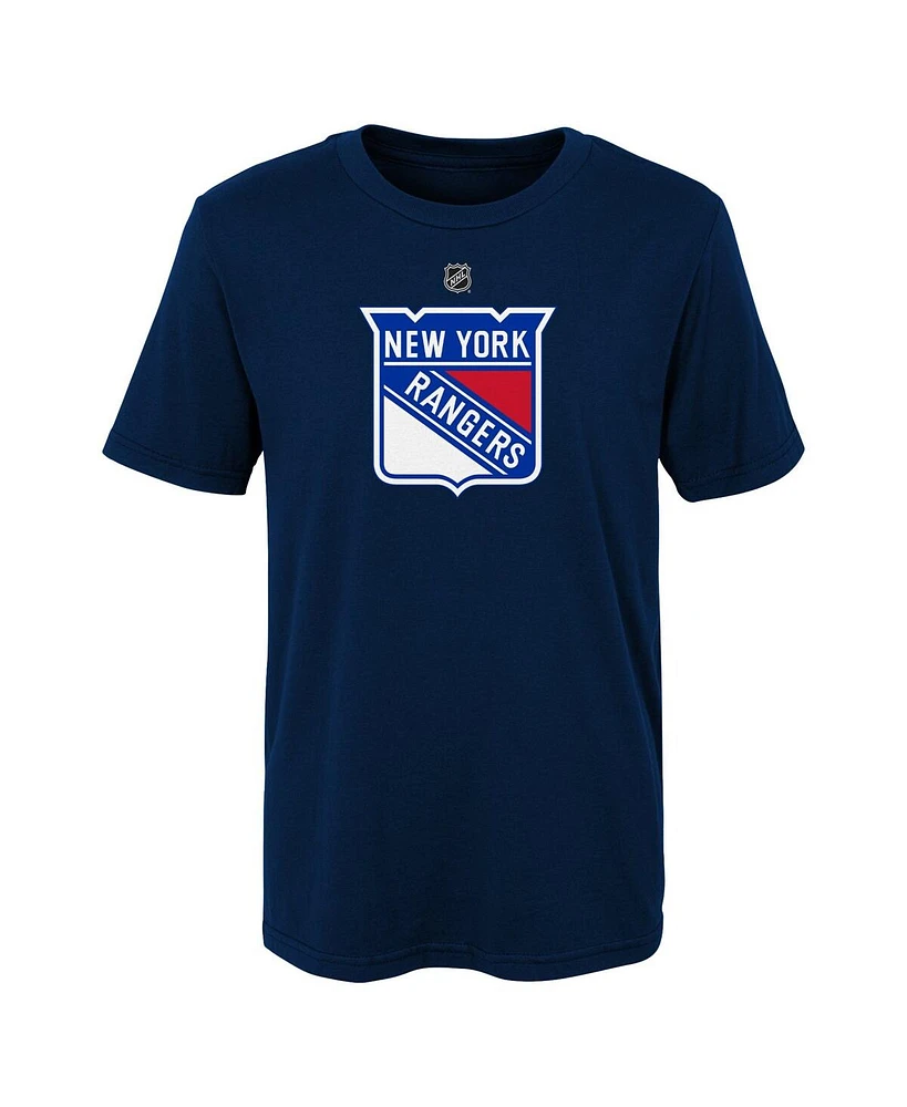 Outerstuff Big Boys and Girls Navy New York Rangers Primary Logo T-Shirt