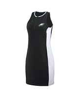 Wear by Erin Andrews Women's Black Philadelphia Eagles Bodyframing Tank Dress