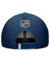 Fanatics Men's Deep Sea Blue Seattle Kraken 2024 Nhl Draft on Stage Trucker Adjustable Hat