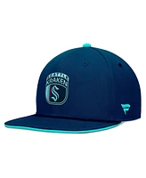 Fanatics Men's Deep Sea Blue Seattle Kraken 2024 Nhl Draft Snapback Hat