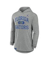 Jordan Men's Heather Gray Florida Gators Blitz Hoodie Long Sleeve T-Shirt