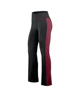 Fanatics Women's Black Washington Commanders Studio Fitted Flared Leggings