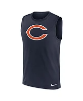 Nike Men's Navy Chicago Bears Blitz Legend Muscle Perform Tank Top