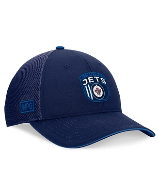 Fanatics Men's Navy Winnipeg Jets 2024 Nhl Draft on Stage Trucker Adjustable Hat