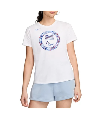 Nike Women's White U.s. Paralympics Puck Club T-Shirt