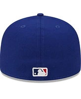 New Era Men's Cream/Royal Los Angeles Dodgers 2024 Mlb All-Star Game Workout 59FIFTY Fitted Hat