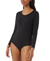 32 Degrees Women's Scoop-Neck Long-Sleeve Bodysuit