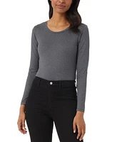 32 Degrees Women's Scoop-Neck Long-Sleeve Bodysuit