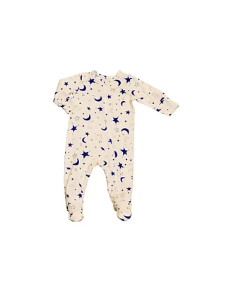 Baby Grey by Everly Boys Neutral Long Sleeve Jersey Footie