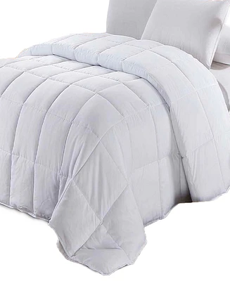 Egyptian Linens Goose Down Feather Comforter All Season 300TC Cotton, King/California King