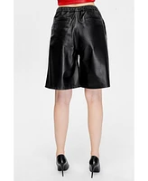 Furniq Uk Women's Leather Fashion Shorts