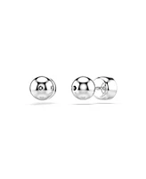 Swarovski Round Cut, White, Rhodium Plated Imber Stud Earrings