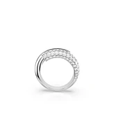 Swarovski White, Rhodium Plated Dextera Ring