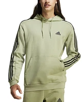 adidas Men's Essentials 3-Stripes Regular-Fit Fleece Hoodie, Regular & Big Tall