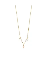 Emporio Armani Women's Gold-Tone Brass Station Necklace