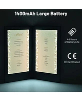 Yescom WeChef Led Back Lit Light Menu Holder Cover Folding Double Panel Fits 8"x14" Paper for Hotel Club