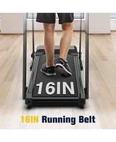 Redliro Walking Treadmill with Long Handrail for Balance, Recovery Fitness Exercise Machine Foldable for Home use