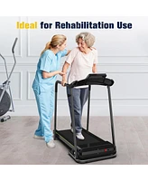 Redliro Walking Treadmill with Long Handrail for Balance, Recovery Fitness Exercise Machine Foldable for Home use