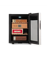 Newair 250 Count Electric Cigar Humidor Wineador in Stainless Steel, Thermoelectric Cooling with Precision Digital Temperature Controls