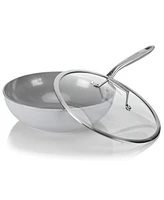 Techef - CeraTerra - 12 Inch Wok/Stir-Fry Pan with Cover