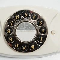 Gpo Retro Gpoaudcr Audrey Bedside Push Button Telephone - Ivory