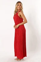 Petal and Pup Women's Melody Plisse Halter Maxi Dress