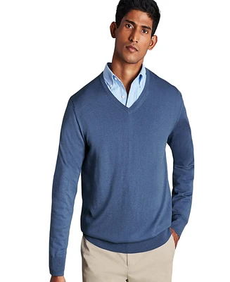 Charles Tyrwhitt Men's Pure Merino V Neck Sweater