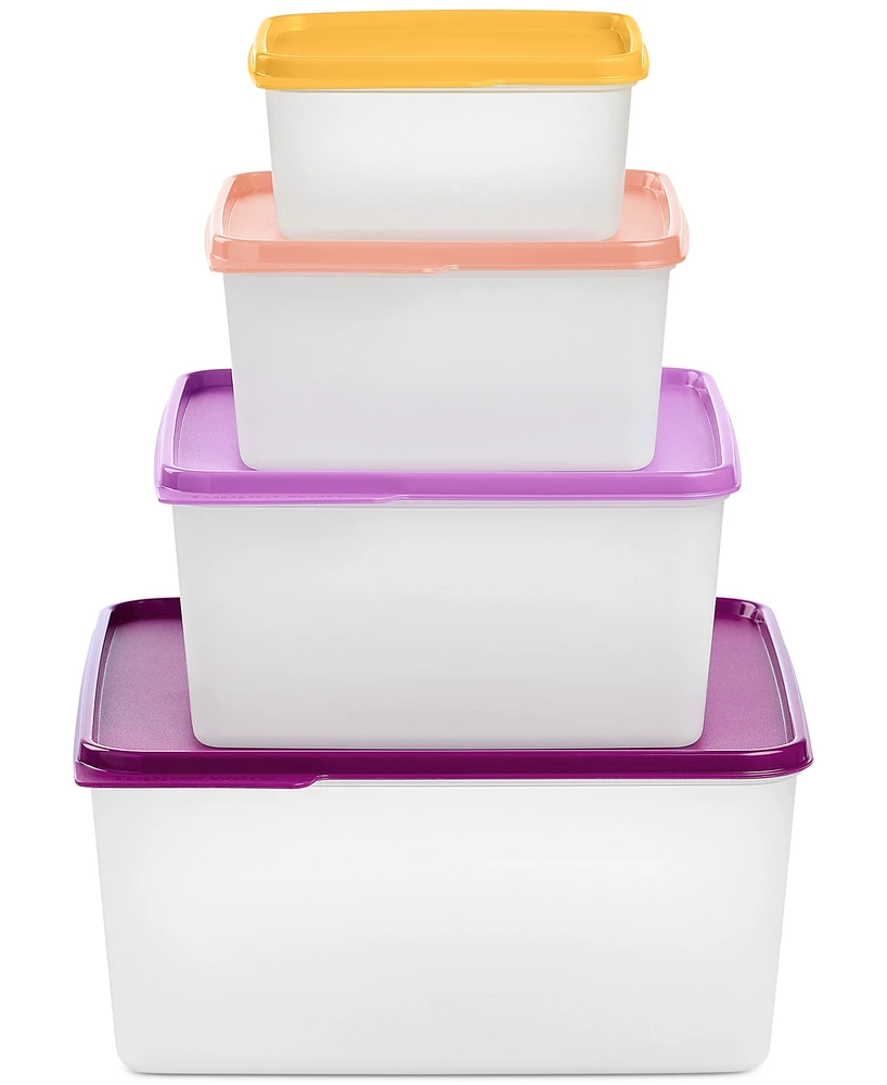 Tupperware Keeptabs 4-Piece Container & Lid Set