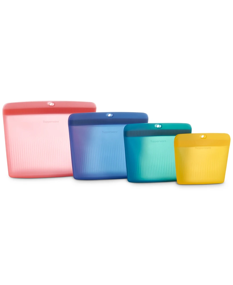 Tupperware 4-Piece Ultimate Silicone Storage Bag Set