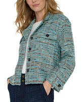 Liverpool Los Angeles Women's Button-Front Boxy Shacket