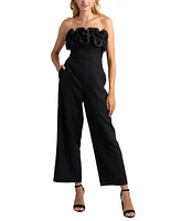 Sam Edelman Women's Ruffled Strapless Jumpsuit