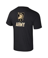 Colosseum Men's Black Army Knights Logo Lockup 2-Hit Active Blend T-Shirt