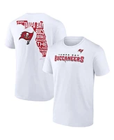 Fanatics Men's White Tampa Bay Buccaneers Hot Shot State T-Shirt